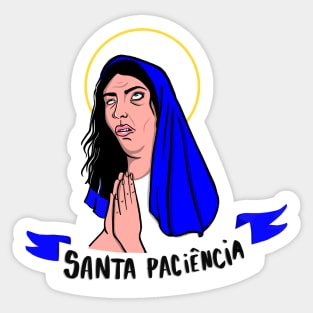 Santa Paciência Holy Patiente Sticker